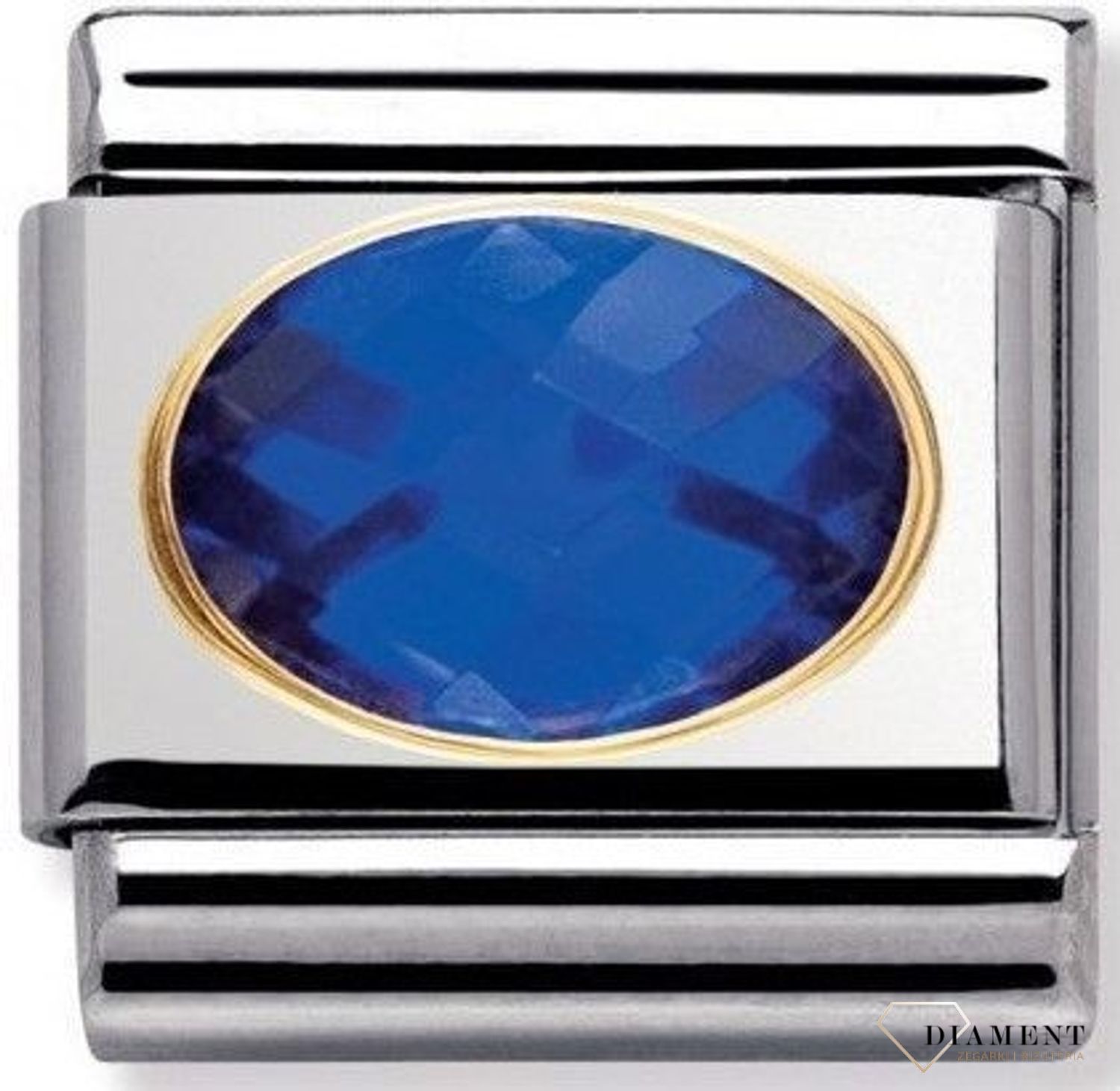 Nomination - Link 18K zawieszka złoto 'Niebieska cyrkonia' 030601 007 biżuteria nomination nomination zawieszki nomination baza.jpg